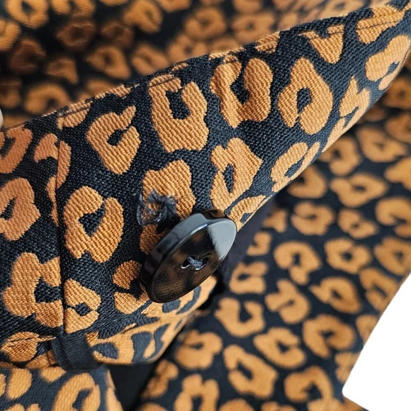 Kate  Spade Women's Flora Leopard Jacquard Print Crop Pants Size 2 NWT - Picture 7 of 12